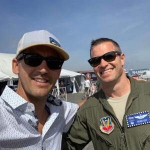 Darren Seys with Commander Ryan Ley | Helping The Troops
